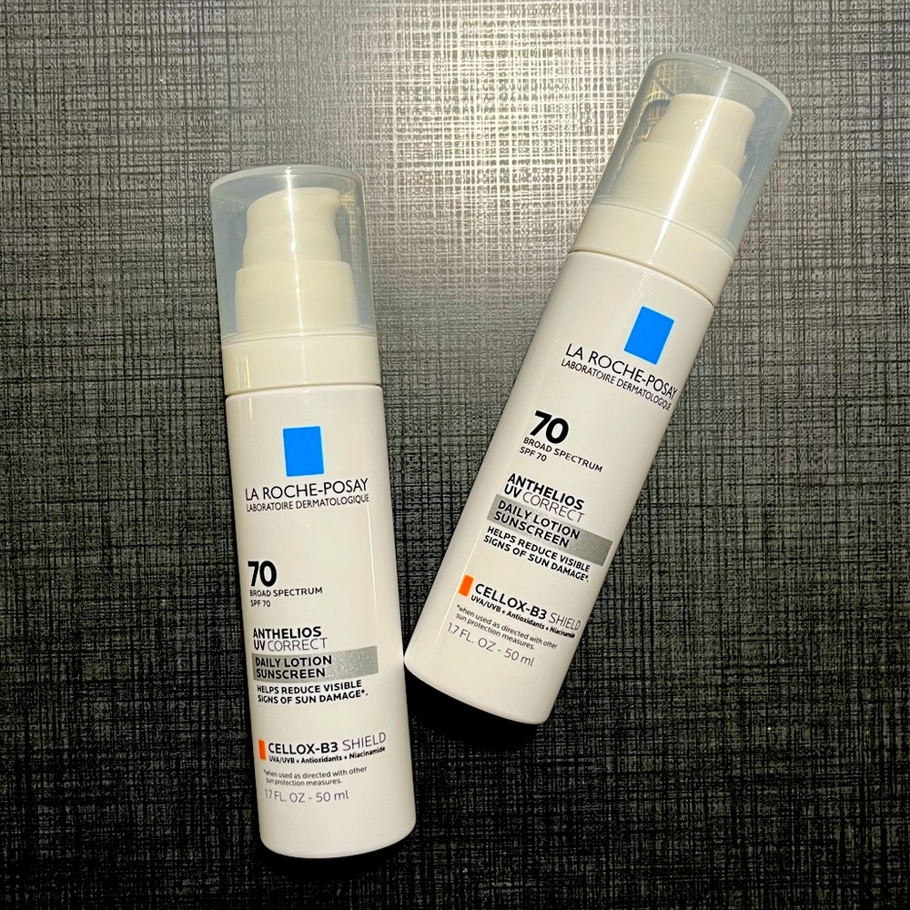 2 BOTTLES ✨ La Roche Posay Anthelios Daily Sunscreen Lotion SPF 70